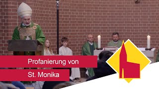 Ein letztes Mal Gottesdienst feiern Profanierung von St Monika in Ingolstadt [upl. by Philbo232]