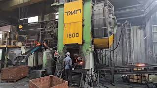 1600 tons Press Hot Forging KB8042 TMP Voronezh Russia MA0178 [upl. by Morlee219]