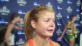 Allie Ostrander after winning first NCAA title in steeple at 2017 NCAAs [upl. by Willard]