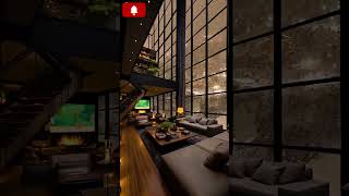 Do you like houses will tall windows cozy bedroom bedroomdecor ambiance ai viral dreamhome [upl. by Anoiek]