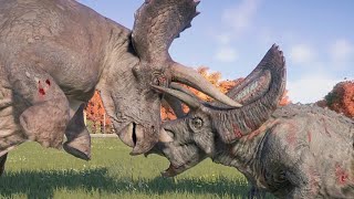 Triceratops Vs Torosaurus  Jurassic World Evolution 2 [upl. by Kendrah]