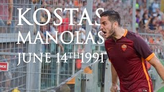 Kostas Manolas Highlights  AUGURI AS ROMA [upl. by Berkshire]