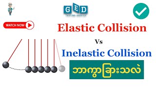 Elastic Collision Vs Inelastic Collision  Momentum  Explained Clearly with Examples  GED Science [upl. by Afrika]