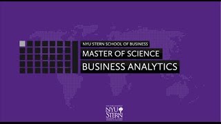 NYU Stern Master of Science in Business Analytics and AI [upl. by Ponzo]