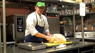 KendallJackson Chef Eric shows how to debone a turkey [upl. by Notsew688]