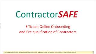 SIA Webinar Contractor Management [upl. by Nagiem402]