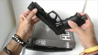 Pistola defensa o traumática Umarex T4E HDP 50 BLK 11 JULIO 127 mm [upl. by Borlase]