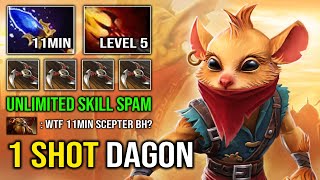 NEW OP MID HERO 2023 Infinite Skill Spam Bounty Hunter with 1 Shot Level 5 Dagon 1000 GPM Dota 2 [upl. by Scheider]