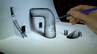 How to draw 3D  Techniques ep2  vf [upl. by Niuqauj]