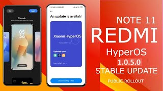 Redmi Note 11 HyperOS 150 Stable Update Rollout Started For Normal User Redmi Note 11 OS 1050 [upl. by Sefton148]