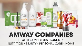 Amway Companies HealthConscious Brands in Nutrition Beauty Personal Care and Home  Amway [upl. by Ogirdor]