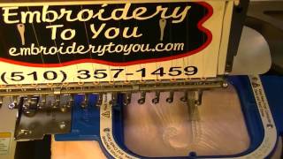 How To Embroider on Bathrobe  Embroidery on Robes Bay Area [upl. by Pachton]