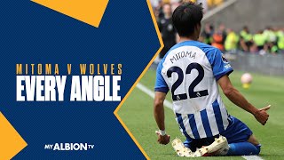 Every Angle Mitomas Superb SOLO Goal Against Wolves [upl. by Brandon]