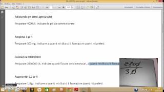 diluizione antibiotici e unità internazionali  lezione 5 [upl. by Bolton497]