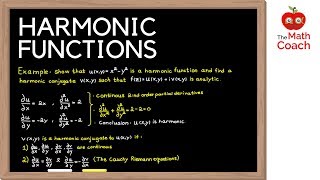 Harmonic functions  Harmonic conjugate  Complex Analysis 3 [upl. by Osrit]