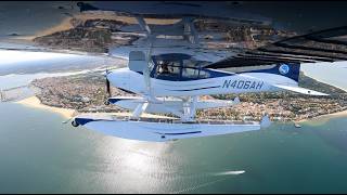 Cessna 185 Skywagon seaplane trip [upl. by Buhler]