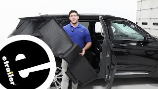 etrailer  WeatherTech 2nd Row Rear Floor Mat Review  2021 Ford Explorer [upl. by Benedikta]