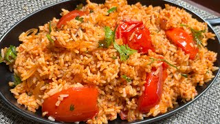 Tomato Fried Rice Recipe  Tomato Rice  Tomato Pulao  Easy Breakfast Recipe [upl. by Manville]