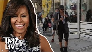 Michelle Obama Working Up A Sweat  TMZ Live [upl. by Huskey457]