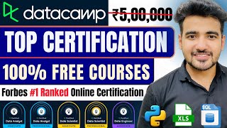 DataCamp FREE Top Certification For Limited Time 400 Free Courses 📋Learn Python SQL EXCEL [upl. by Emina]