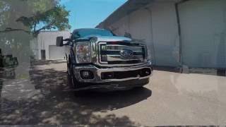 2016 F250 Deleted 67L Diesel 4x4 Exhaust Clips and Burnout [upl. by Adnahsed]