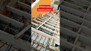 Staircaseconstruction staircase stairs concrete youtubeshorts construction shorts [upl. by Aicilyhp]