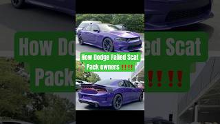 How Dodge has failed their loyal Scat pack owners dodge mopar hellcat charger challenger sub [upl. by Winn]