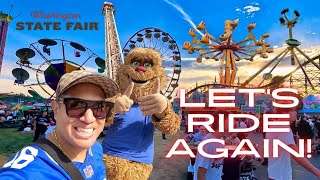 Washington State Fair 2023 Epic Rides and Games Walking Tour 4K [upl. by Annaed775]