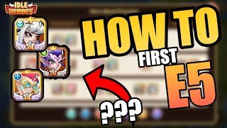 Choose Your First E5 Hero  Guide 2024  Idle Heroes [upl. by Ahsekin709]