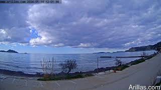 20240114 Arillas Corfu Live Webcam [upl. by Ailaroc]