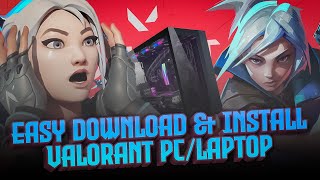 Cara Mudah Download Dan Install Valorant Di PC amp Laptop dan Bikin ID 2024 [upl. by Gow]