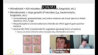 pharmacology antiseptics [upl. by Aduh]