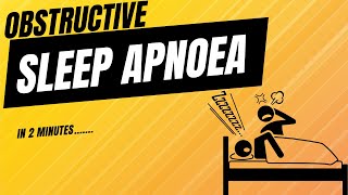 Obstructive Sleep Apnoea  in 2mins [upl. by Retluoc]