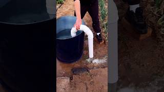 Experiment to get water out of the barrel quickly [upl. by Orlan]