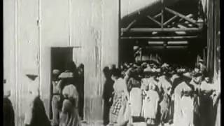 The first film ever made by les frères Lumière  Sortie des Usines Lumière à Lyon18 1985 [upl. by Nireil989]