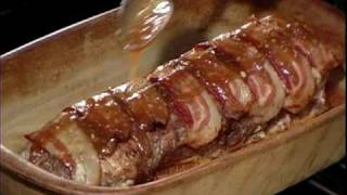 Roast Pork Loin with Bacon and Brown Sugar Glaze [upl. by Chien]