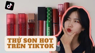 Có nên tin Tiktoker review son không Review son đang hot trên Tiktok  Minh Ngọc [upl. by Juliane105]