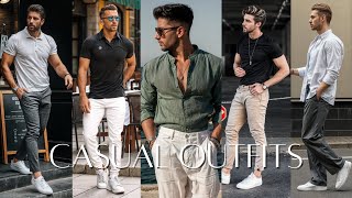 Attractive Casual Outfit Ideas For Men  Best Mens Fashion 2024  Summer Outfit Ideas For Men 2024 [upl. by Nossyla]