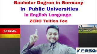 Bachelors in Germany Studying in Public University in English Medium without Tuition Fees [upl. by Essej]