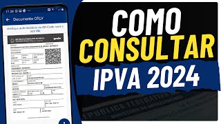 COMO CONSULTAR O VALOR DO IPVA 2024 DO SEU VEÍCULO  DENTRAN MA [upl. by Esele]