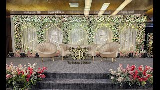 Reception Decor  SKS Convention Hall Sena Ullash [upl. by Nicram839]