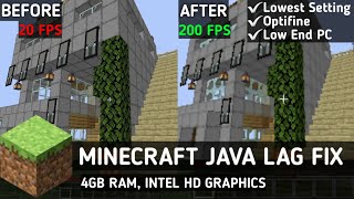 How To Reduce Lag In Minecraft Java In Low End PC  Minecraft Lag Fix amp FPS Boost [upl. by Castillo]