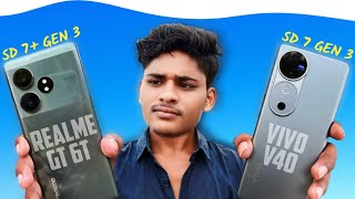 Shocking 🤯 Realme GT 6T VS Vivo V40 Speed Test  SD 7 gen 3 VS SD 7 gen 3  WaveTek [upl. by Meurer]