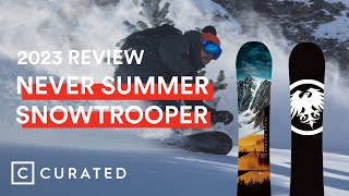 2023 Never Summer Snowtrooper Snowboard Review 2024 Same Tech Different Graphic  Curated [upl. by Nwahsram55]