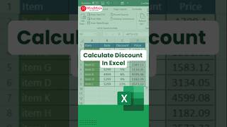 How to Calculate DISCOUNT Percentage in Excel Crazy Excel Hack 🤯 exceltips exceltutorial shorts [upl. by Magocsi]