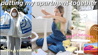 shopping for my new LA apartment new furniture plants decor big girl purchases moving vlog 6 📦 [upl. by Ameh830]