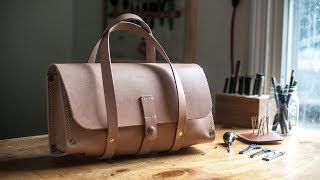 Making a Traditional Leather Tool Bag [upl. by Burck]