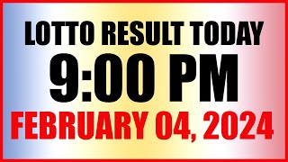 Lotto Result Today 9pm Draw February 4 2024 Swertres Ez2 Pcso [upl. by Gottuard]