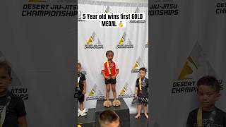 5 year old wins 1st GOLD MEDAL 🥇 jiujitsu mma ufc wrestling athlete fatherdaughter [upl. by Selena]