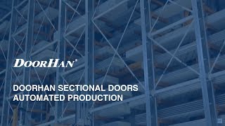 Doorhan sectional doors automated production [upl. by Asiram]